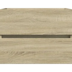 vidaXL 2-delige Badkamermeubelset keramiek en bewerkt hout