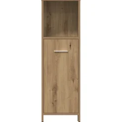 vidaXL 4-delige Badkamermeubelset bewerkt hout artisanaal eikenkleur