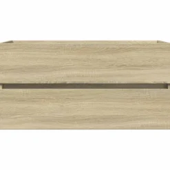 vidaXL 2-delige Badkamermeubelset keramiek en bewerkt hout