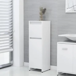 vidaXL 3-delige Badkamermeubelset bewerkt hout wit