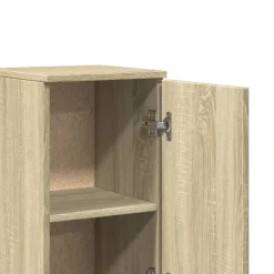 vidaXL 3-delige Badkamermeubelset bewerkt hout sonoma eikenkleurig