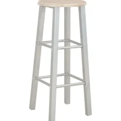 vidaXL 3-delige Barset hout en staal