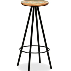 vidaXL 9-delige Barset massief gerecycled hout