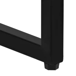 vidaXL 3-delige Barset massief gerecycled hout en echt geitenleer