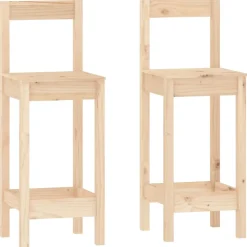 vidaXL 3-delige Barset massief grenenhout