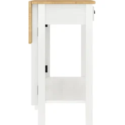 vidaXL 5-delige Barset massief grenenhout wit