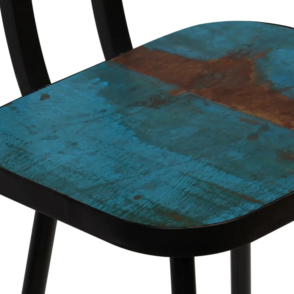 vidaXL 3-delige Barset massief gerecycled hout meerkleurig