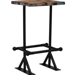 vidaXL 3-delige Barset massief gerecycled hout meerkleurig