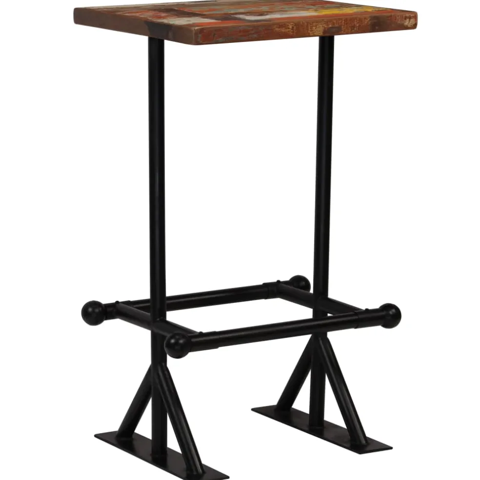 vidaXL 3-delige Barset massief gerecycled hout meerkleurig