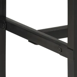 vidaXL 5-delige Barset massief ruw mangohout en metaal