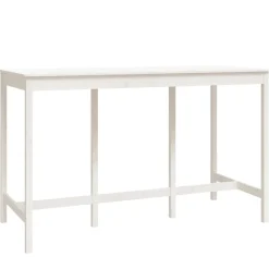 vidaXL 9-delige Barset massief grenenhout wit