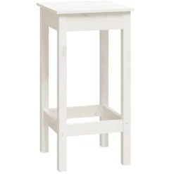 vidaXL 9-delige Barset massief grenenhout wit