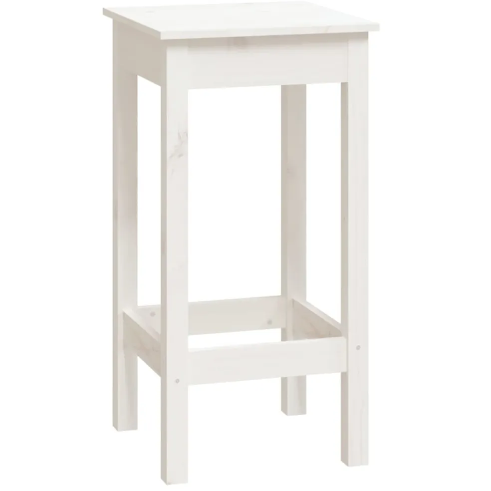 vidaXL 9-delige Barset massief grenenhout wit