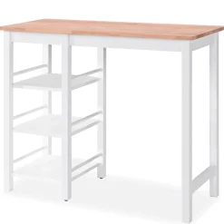 vidaXL 3-delige Barset MDF wit