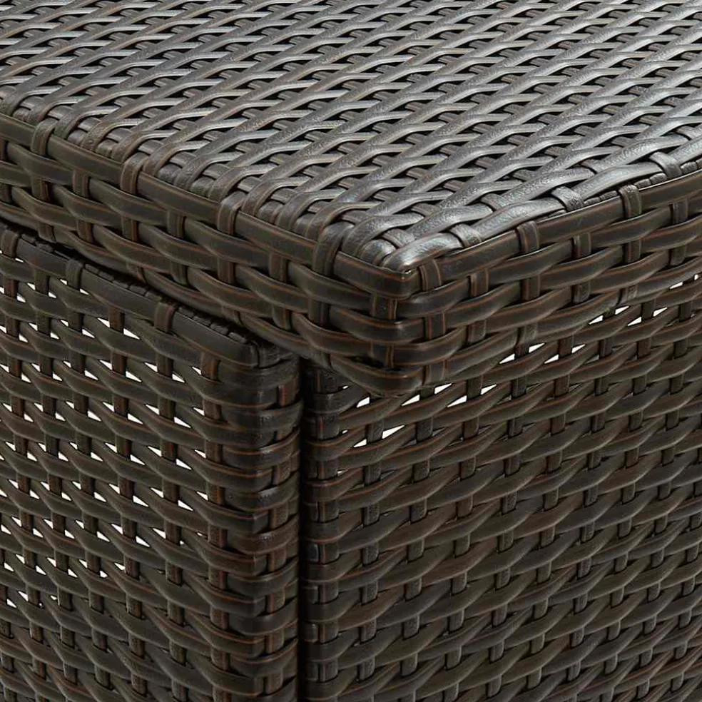 vidaXL 3-delige Barset poly rattan bruin