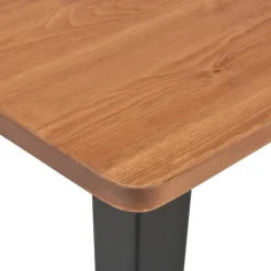 vidaXL 3-delige Barset staal bruin zwart