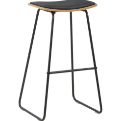 vidaXL 3-delige Barset staal zwart