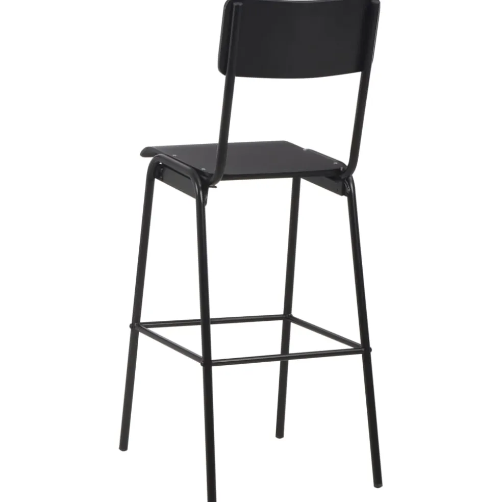 vidaXL 3-delige Barset staal zwart