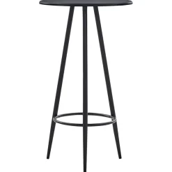 vidaXL 3-delige Barset stof zwart