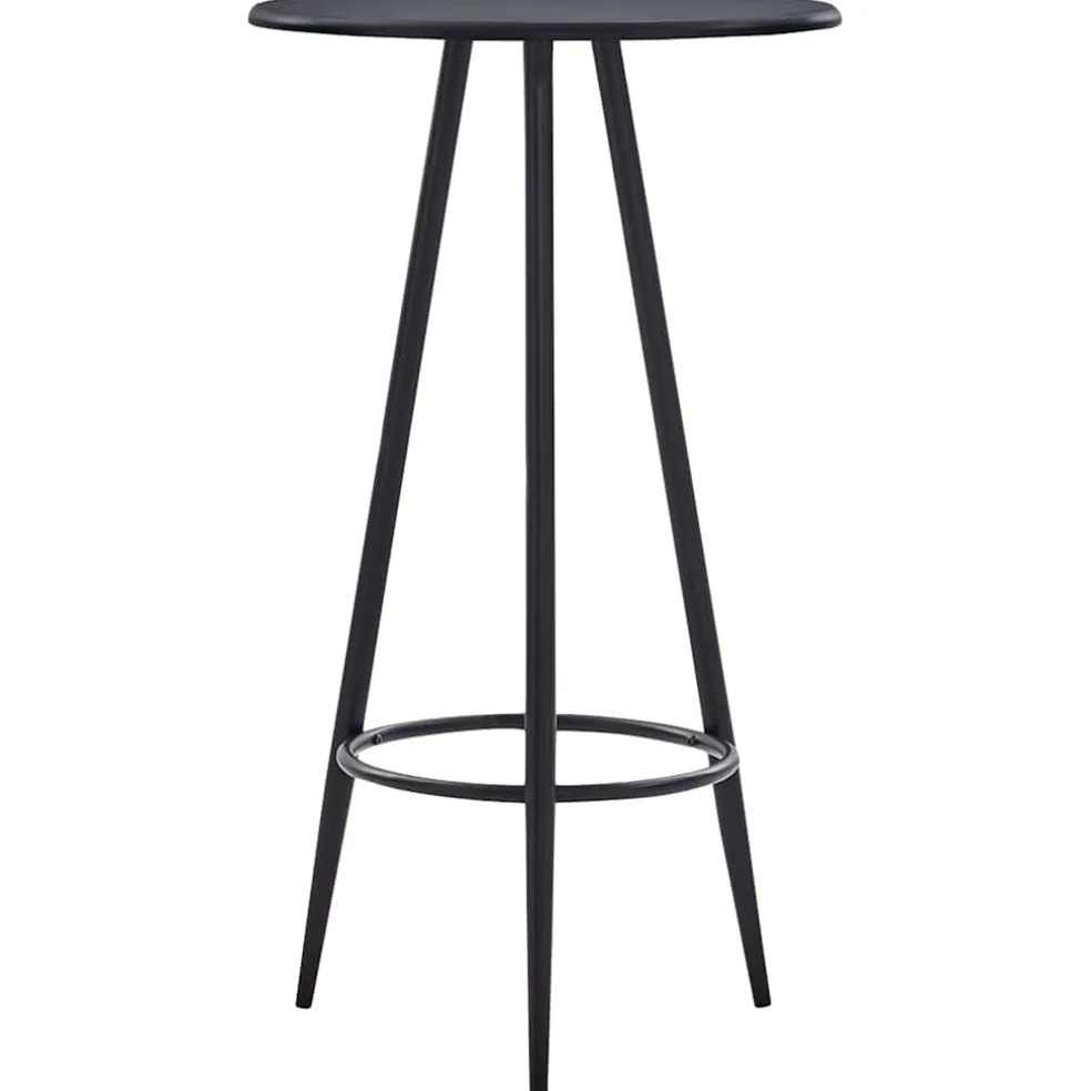 vidaXL 3-delige Barset stof zwart