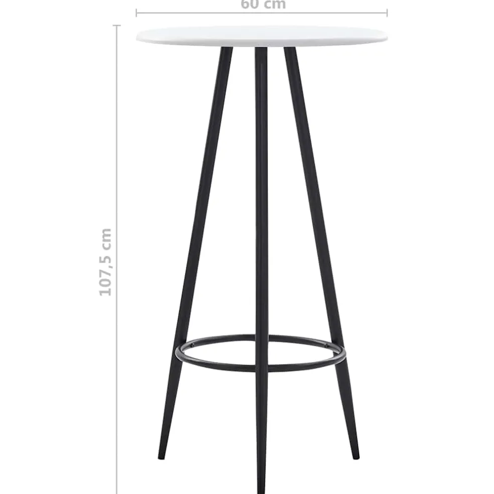 vidaXL 5-delige Barset stof zwart
