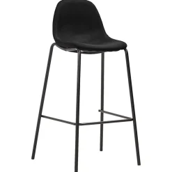 vidaXL 5-delige Barset stof zwart