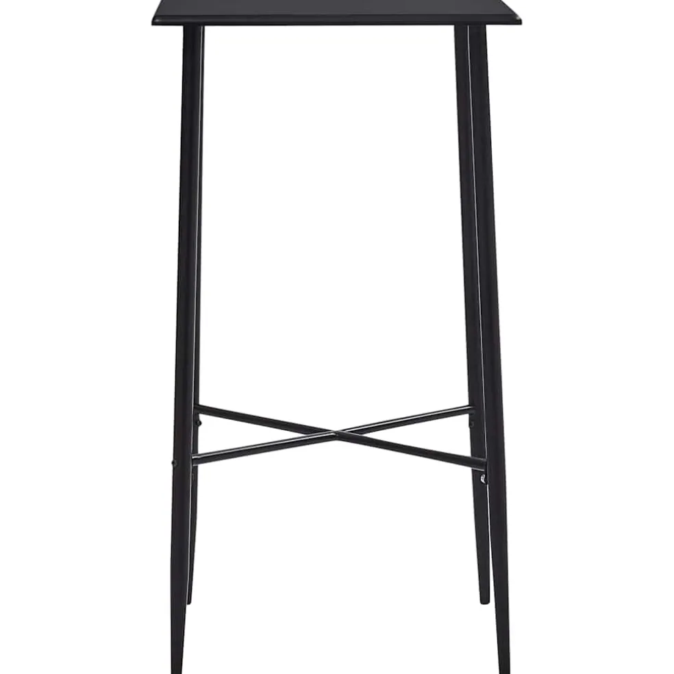 vidaXL 3-delige Barset stof zwart