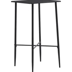vidaXL 3-delige Barset stof zwart