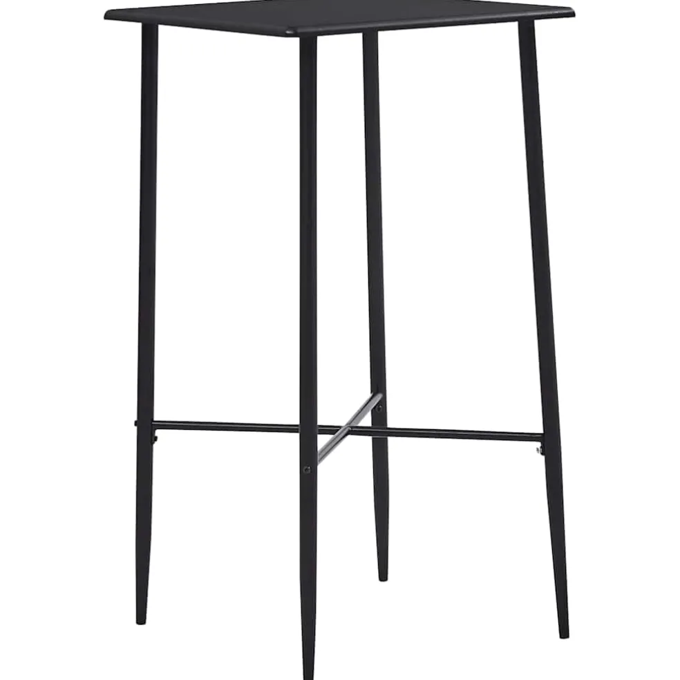 vidaXL 3-delige Barset stof zwart
