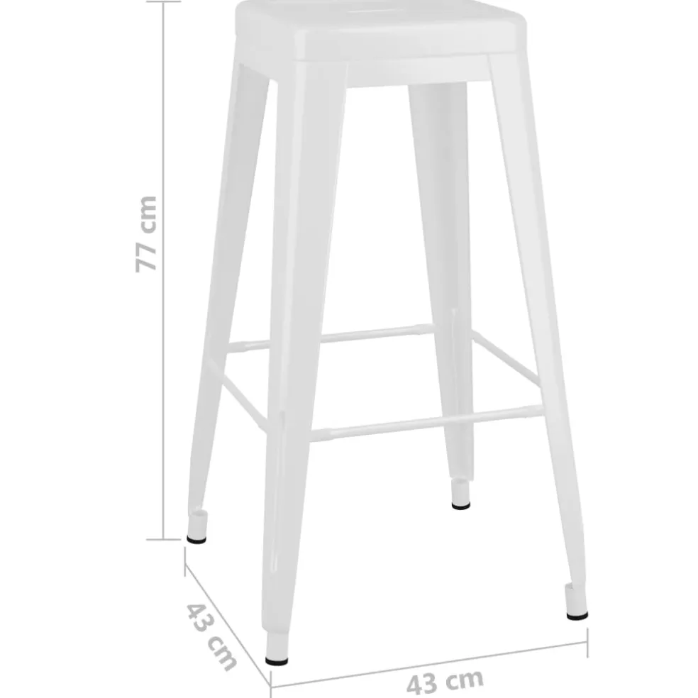 vidaXL 5-delige Barset wit