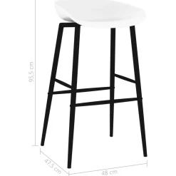 vidaXL 5-delige Barset wit