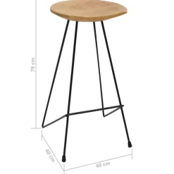 vidaXL 3-delige Barset wit