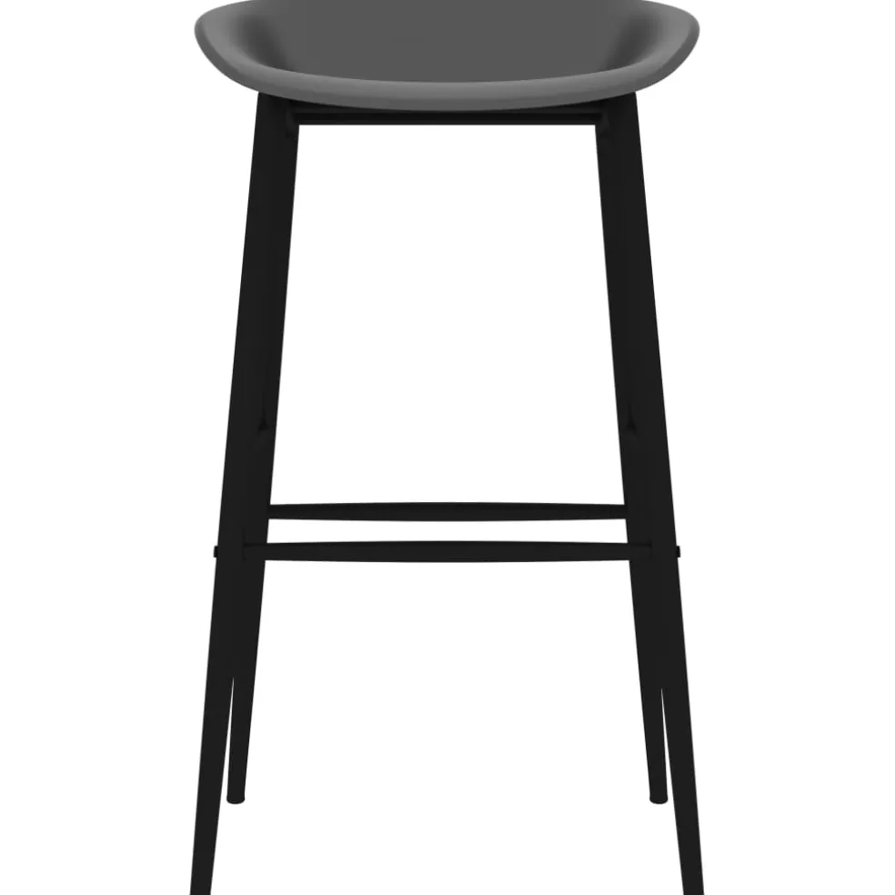 vidaXL 5-delige Barset wit en grijs