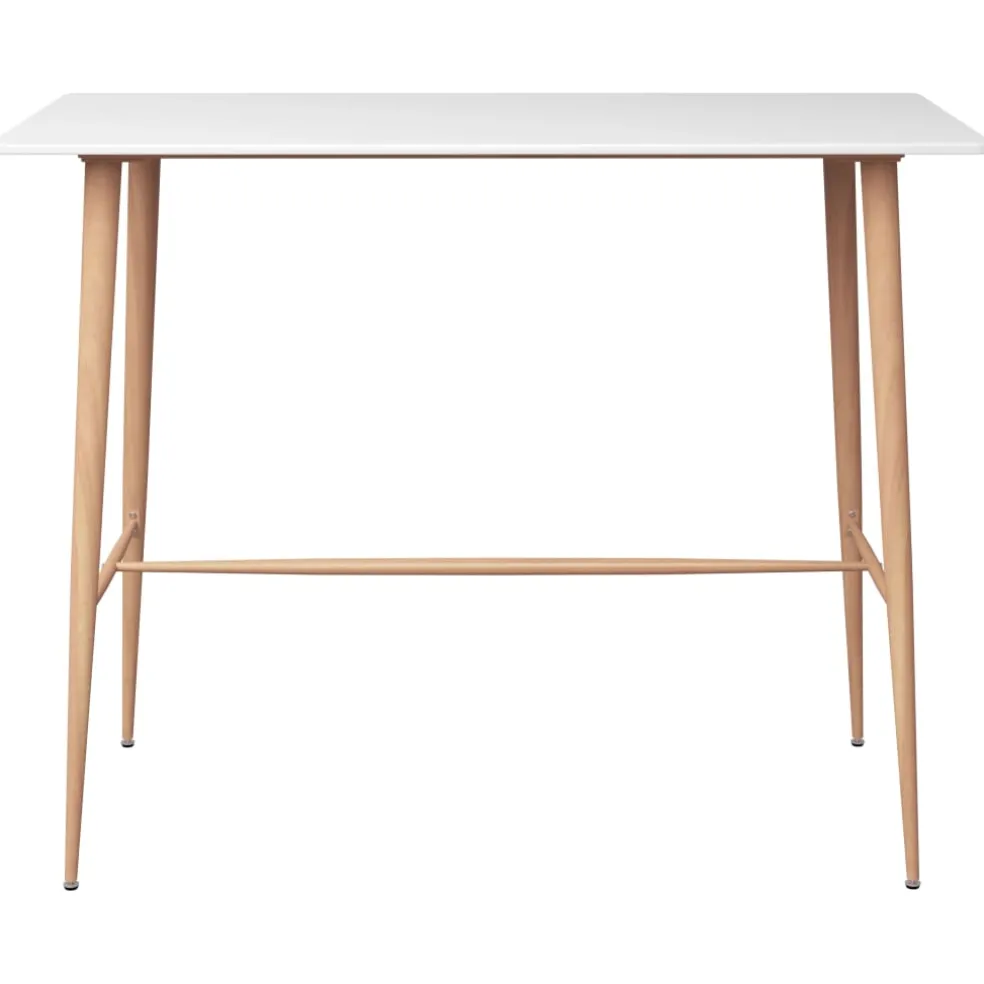 vidaXL 5-delige Barset wit en grijs