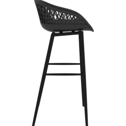 vidaXL 5-delige Barset wit en zwart