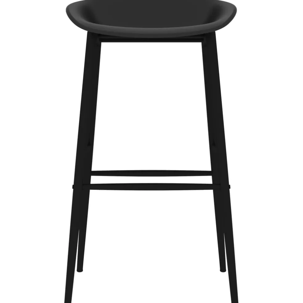vidaXL 5-delige Barset wit en zwart