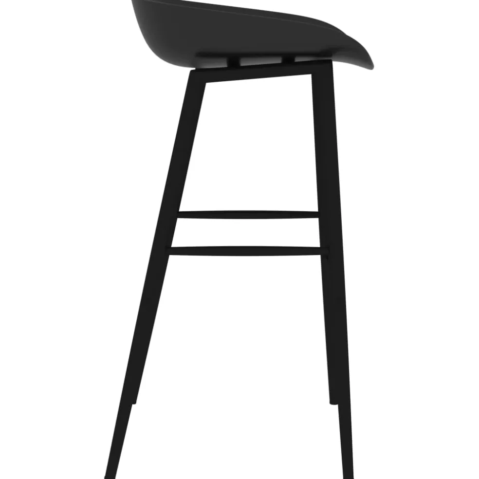 vidaXL 5-delige Barset wit en zwart