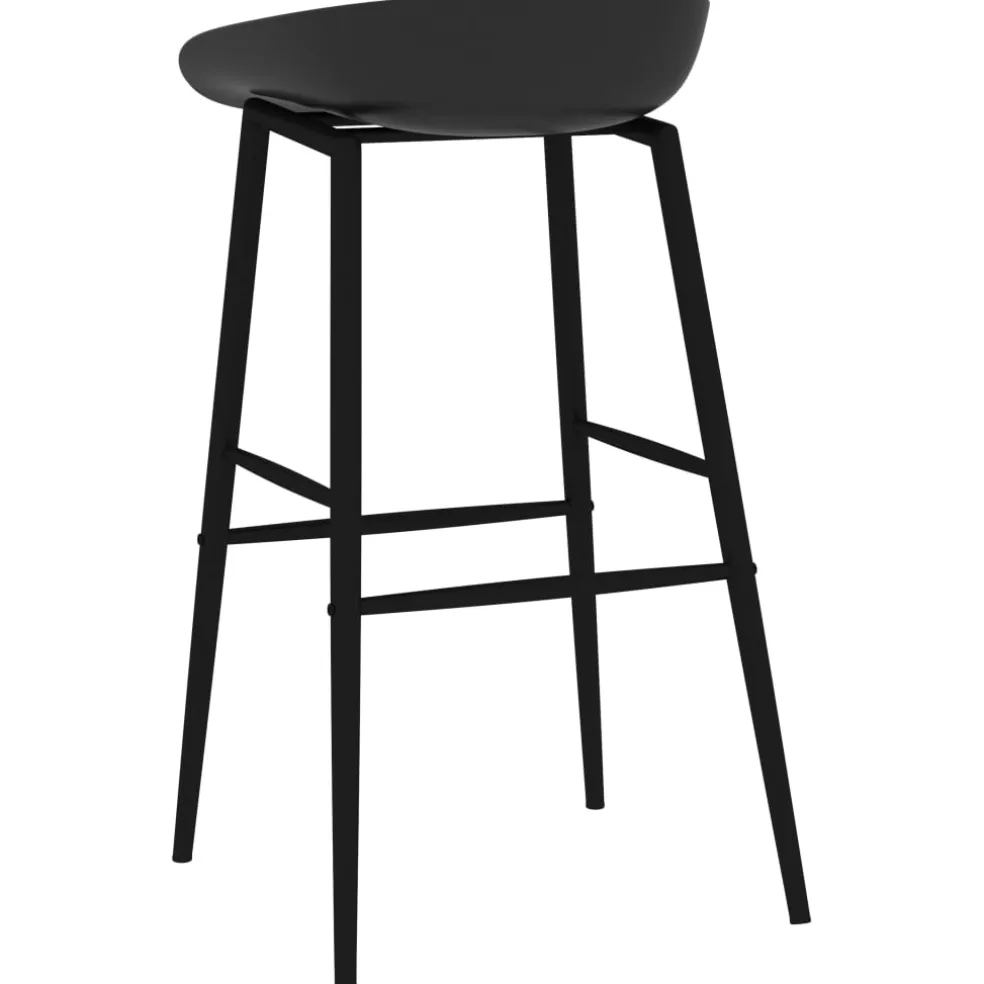 vidaXL 5-delige Barset wit en zwart