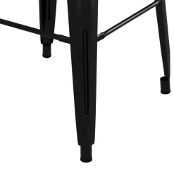 vidaXL 5-delige Barset wit en zwart