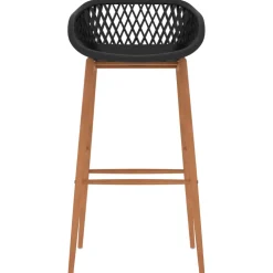vidaXL 5-delige Barset zwart