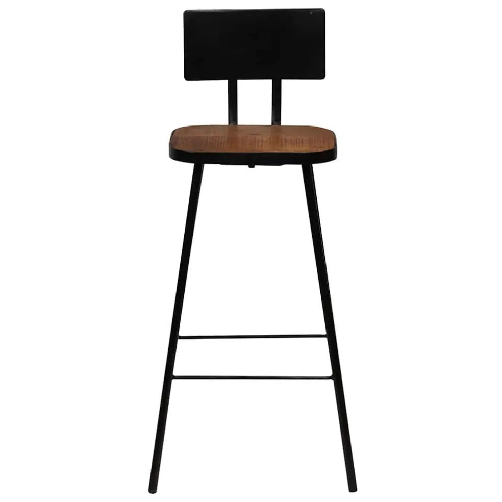 vidaXL 3-delige Barset zwart