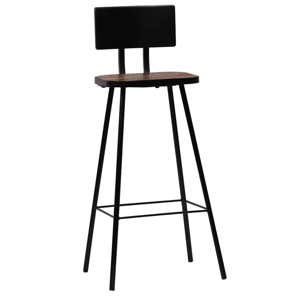 vidaXL 3-delige Barset zwart