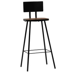 vidaXL 3-delige Barset zwart