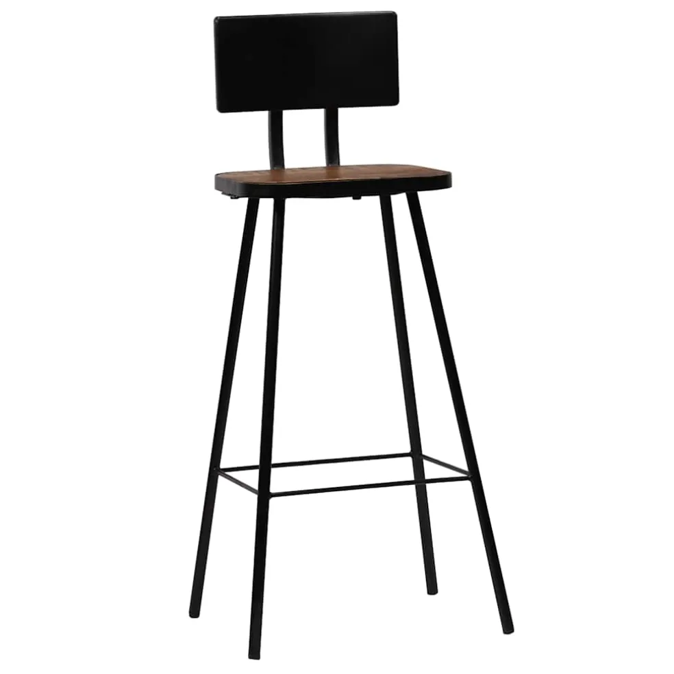 vidaXL 3-delige Barset zwart