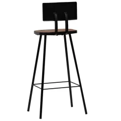 vidaXL 3-delige Barset zwart