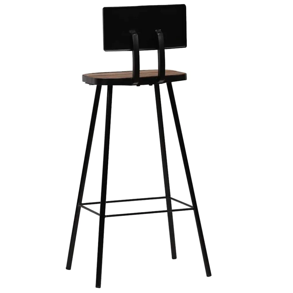vidaXL 3-delige Barset zwart
