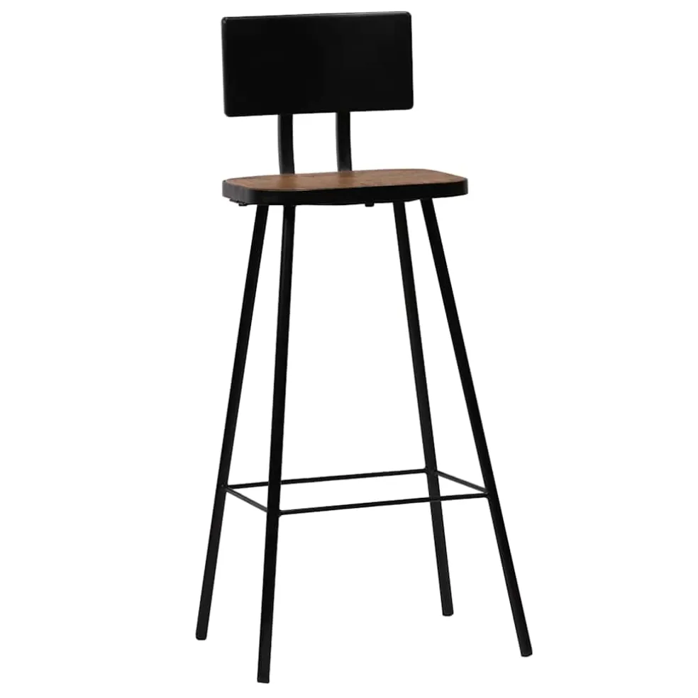 vidaXL 3-delige Barset zwart