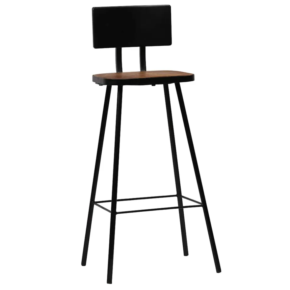 vidaXL 3-delige Barset zwart