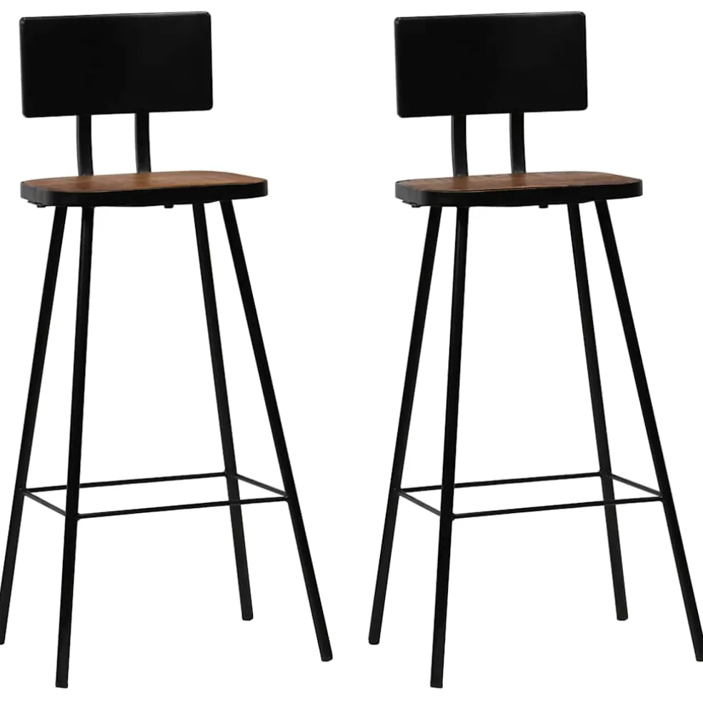 vidaXL 3-delige Barset zwart