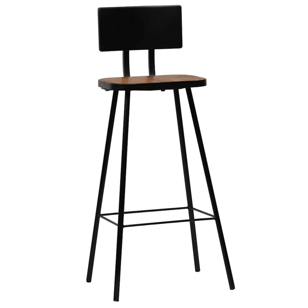 vidaXL 3-delige Barset zwart